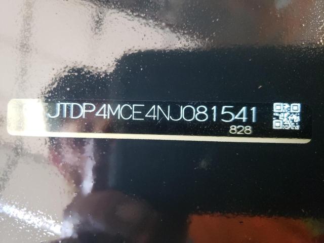 JTDP4MCE4NJ081541 - 2022 TOYOTA COROLLA SE WHITE photo 9