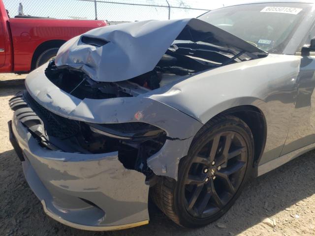 2C3CDXHG6MH644488 - 2021 DODGE CHARGER GT GRAY photo 9