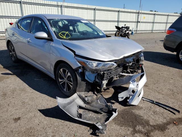 3N1AB8CV6MY305599 - 2021 NISSAN SENTRA SV SILVER photo 1