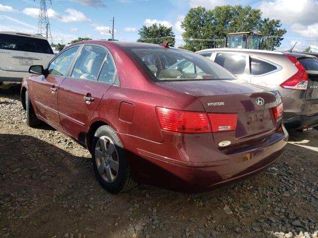 5NPET4AC1AH602777 - 2010 HYUNDAI SONATA GLS RED photo 3