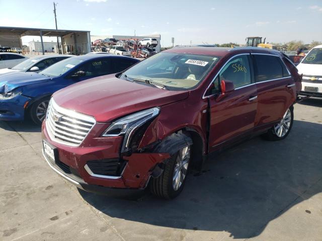 1GYKNFRS3HZ168802 - 2017 CADILLAC XT5 PLATIN RED photo 2