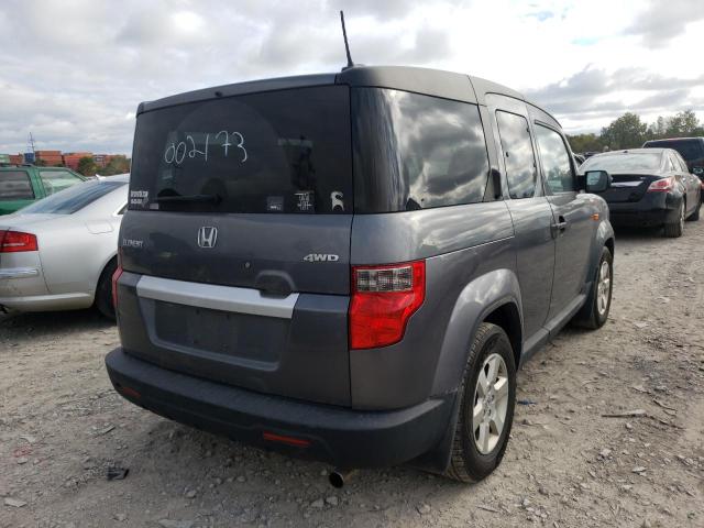 5J6YH2H72AL002173 - 2010 HONDA ELEMENT EX GRAY photo 4