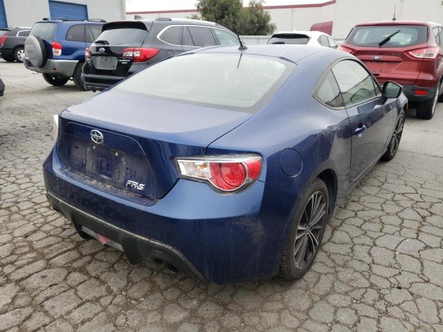 JF1ZNAA15D2734526 - 2013 TOYOTA SCION FR-S BLUE photo 4