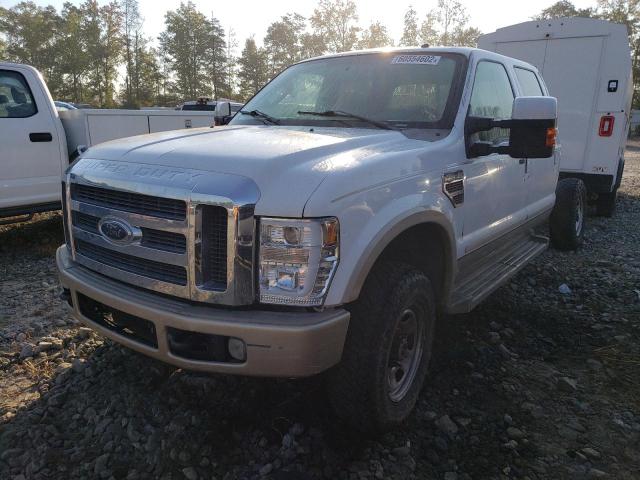 1FTWW31R78EB62147 - 2008 FORD F-350 WHITE photo 2