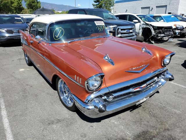 VC57K190247 - 1957 CHEVROLET BEL AIR ORANGE photo 1