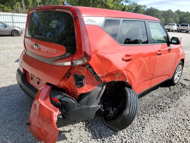 KNDJ23AU0L7031357 - 2020 KIA SOUL LX RED photo 4