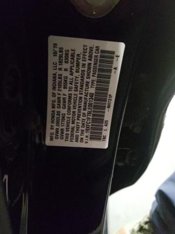 19XFC1F76LE001340 - 2020 HONDA CIVIC EXL Qara foto 10