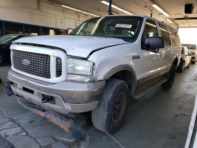 1FMNU45S24EA37566 - 2004 FORD EXCURSION WHITE photo 2