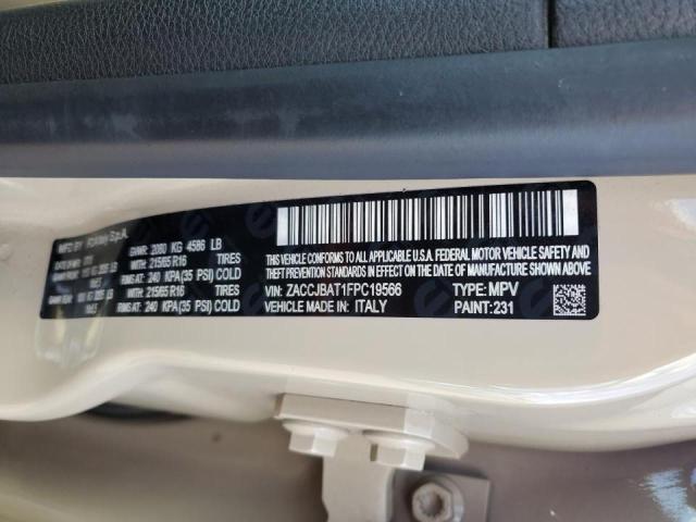 ZACCJBAT1FPC19566 - 2015 JEEP RENEGADE S Qəhvəyi foto 10