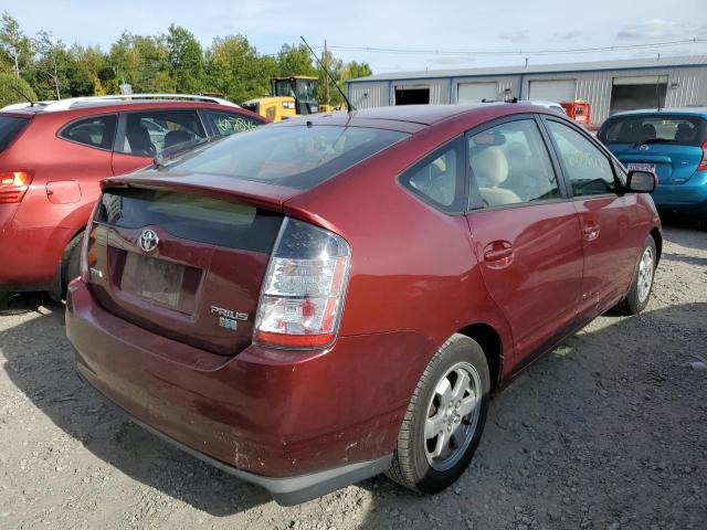 JTDKB20U040008140 - 2004 TOYOTA PRIUS RED photo 4