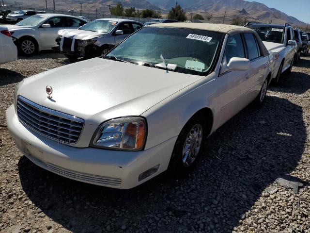 1G6KD54Y12U286496 - 2002 CADILLAC DEVILLE BEIGE photo 2