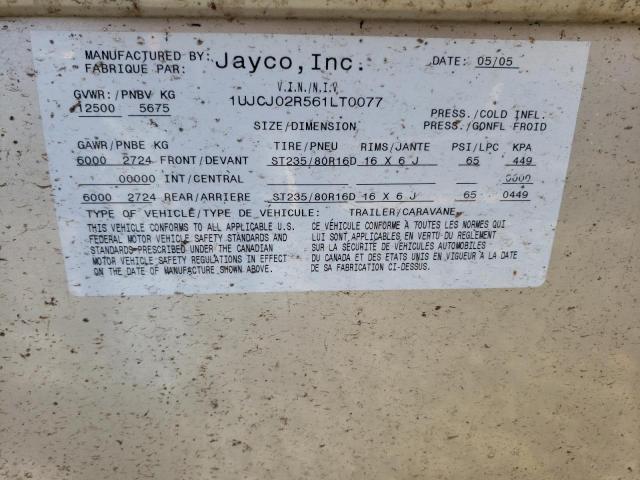 1UJCJ02R561LT0077 - 2006 JAYCO EAGLE SUPE TWO TONE photo 10