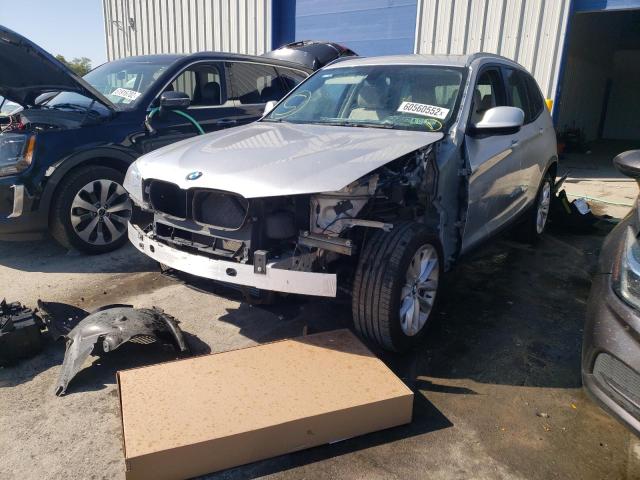 5UXWX9C56E0D24709 - 2014 BMW X3 SILVER photo 2