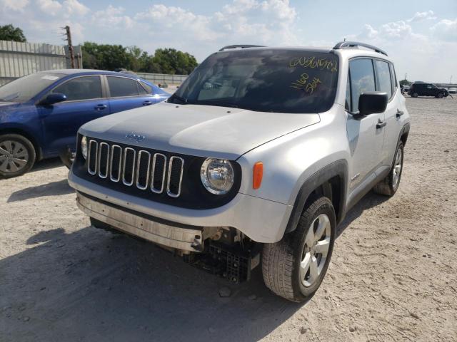 ZACCJBAB6JPH60564 - 2018 JEEP RENEGADE S SILVER photo 2