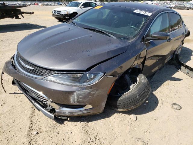 1C3CCCAB1GN106139 - 2016 CHRYSLER 200 LIMITE GRAY photo 2