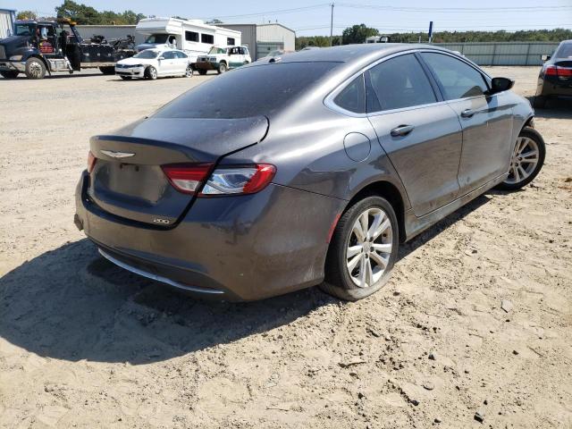 1C3CCCAB1GN106139 - 2016 CHRYSLER 200 LIMITE GRAY photo 4