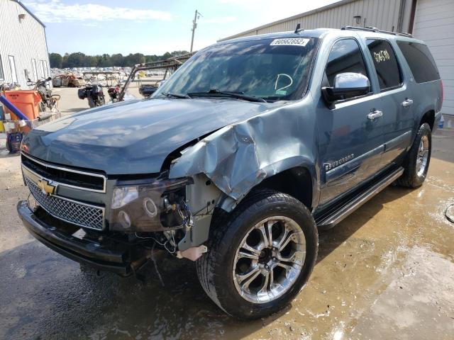 3GNFK16388G257904 - 2008 CHEVROLET SUBURBAN K BLUE photo 2