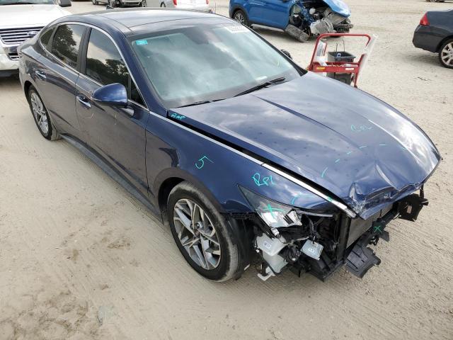 5NPEF4JA3MH116742 - 2021 HYUNDAI SONATA SEL BLUE photo 1