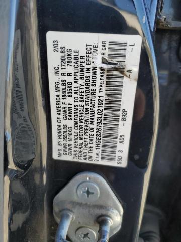 1HGES26793L021921 - 2003 HONDA CIVIC EX  photo 10