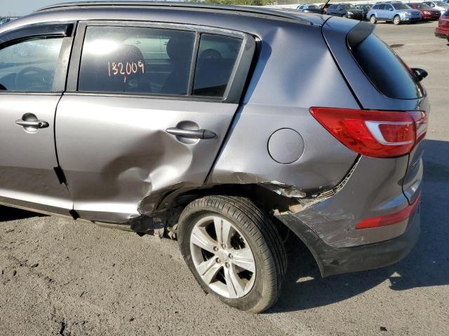 KNDPB3A26C7211757 - 2012 KIA SPORTAGE B GRAY photo 9