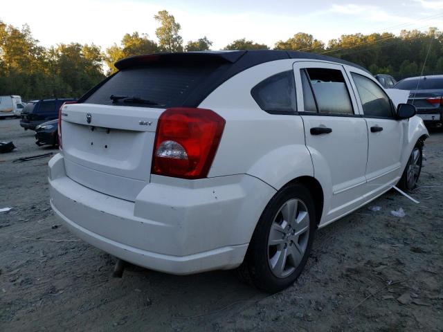 1B3HB48B47D345966 - 2007 DODGE CALIBER SX WHITE photo 4