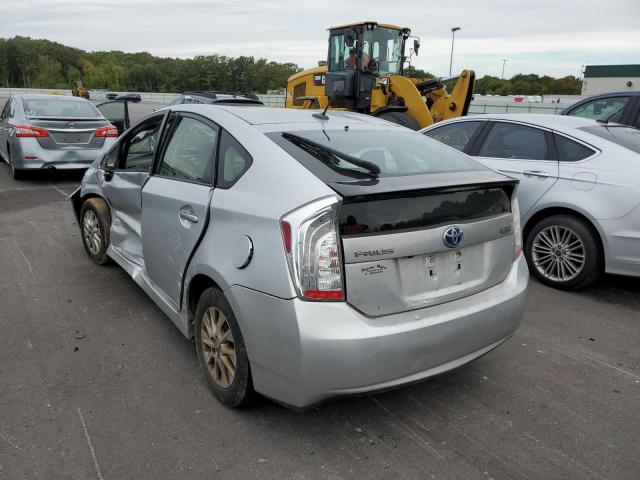 JTDKN3DP2C3025956 - 2012 TOYOTA PRIUS PLUG SILVER photo 3