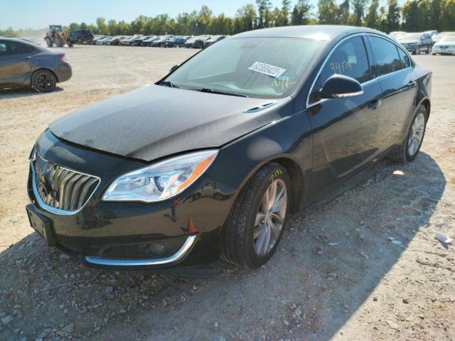 2G4GK5EX6F9173978 - 2015 BUICK REGAL BLACK photo 2