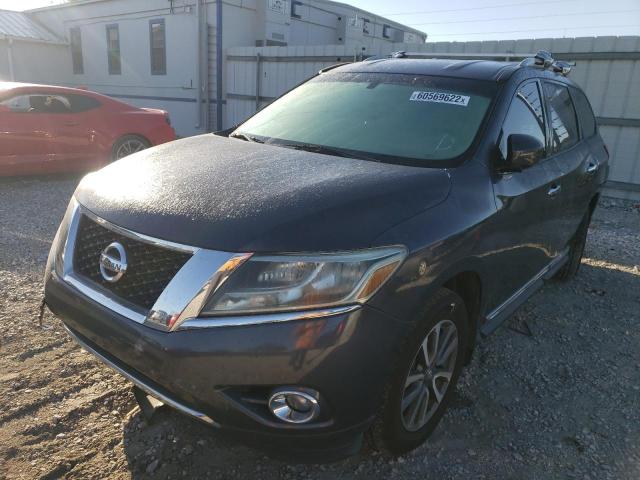 5N1AR2MN9DC653518 - 2013 NISSAN PATHFINDER GRAY photo 2