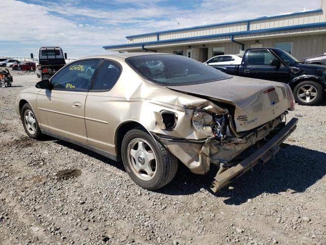 2G1WW12E949446434 - 2004 CHEVROLET MONTE CARL TAN photo 3