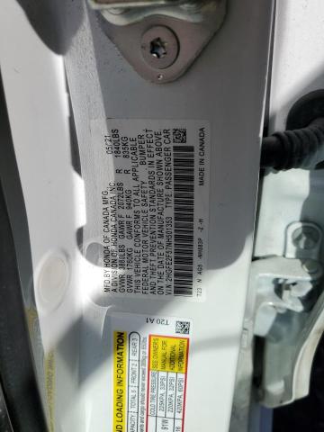 2HGFE2F57NH501353 - 2022 HONDA CIVIC SPOR WHITE photo 10