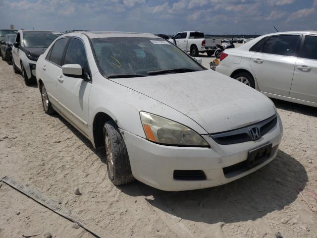 1HGCM56876A134830 - 2006 HONDA ACCORD EX WHITE photo 1