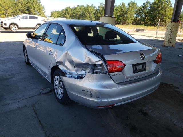 3VW2K7AJ8EM251577 - 2014 VOLKSWAGEN JETTA BASE 银色 照片 3
