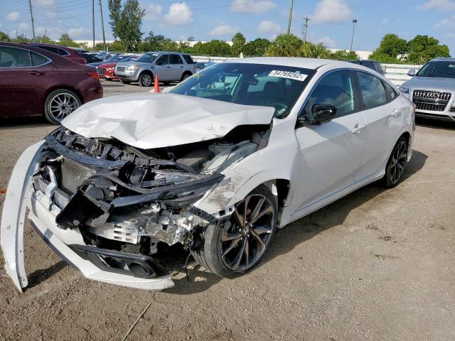 2HGFC2E87KH544586 - 2019 HONDA CIVIC SPOR WHITE photo 2