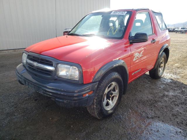 2CNBJ78C326929490 - 2002 CHEVROLET TRACKER ZR RED photo 2