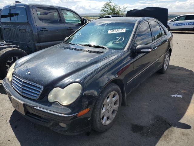 WDBRF84J35F643596 - 2005 MERCEDES-BENZ C 320 4MAT BLACK photo 2