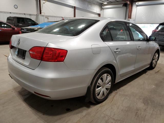 3VW2K7AJ7CM382268 - 2012 VOLKSWAGEN JETTA BASE 银色 照片 4