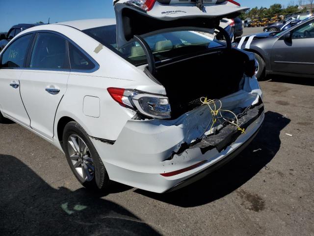 5NPE24AA2FH134535 - 2015 HYUNDAI SONATA ECO WHITE photo 9