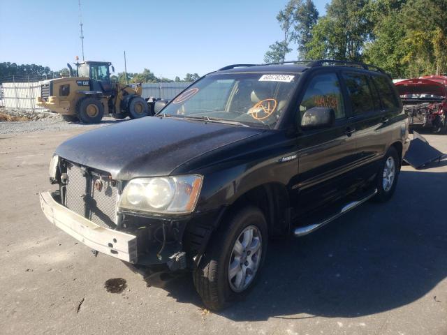 JTEGF21A620029453 - 2002 TOYOTA HIGHLANDER BLACK photo 2