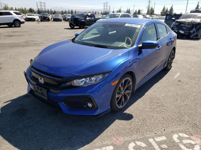 SHHFK7H42KU419880 - 2019 HONDA CIVIC SPOR 蓝色 照片 2