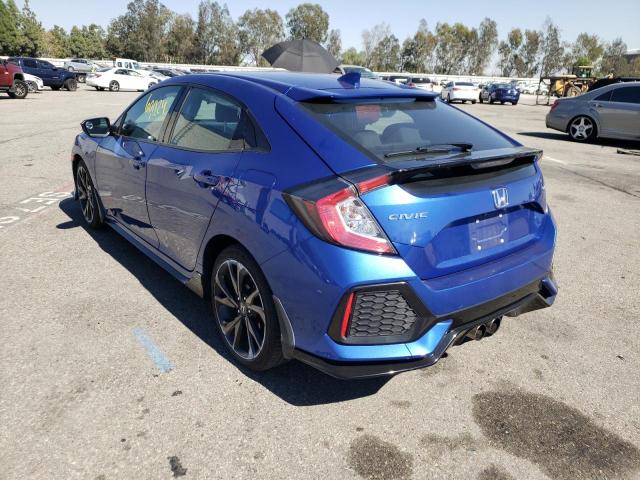 SHHFK7H42KU419880 - 2019 HONDA CIVIC SPOR 蓝色 照片 3