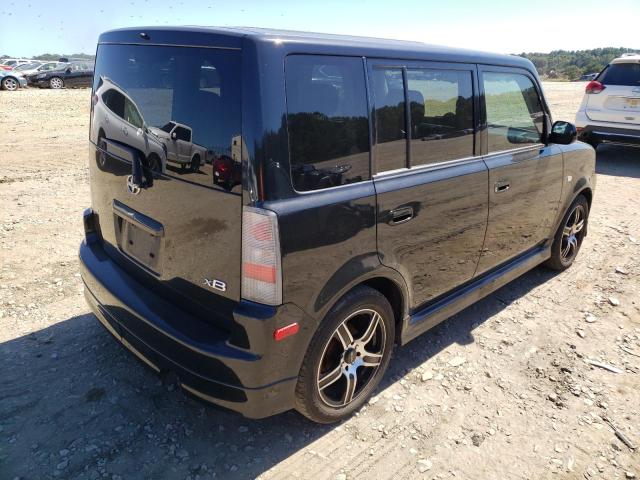 JTLKT324564120738 - 2006 TOYOTA SCION XB BLACK photo 4