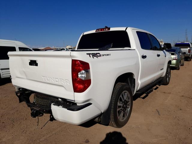 5TFEY5F14MX276190 - 2021 TOYOTA TUNDRA CRE WHITE photo 4