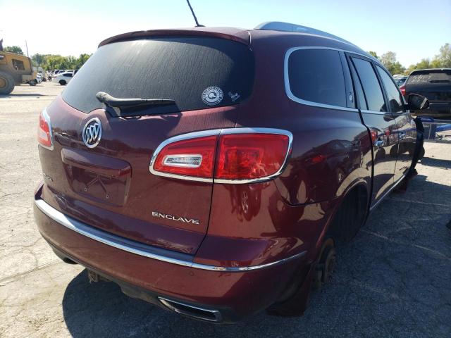 5GAKRBKDXFJ346796 - 2015 BUICK ENCLAVE MAROON photo 4