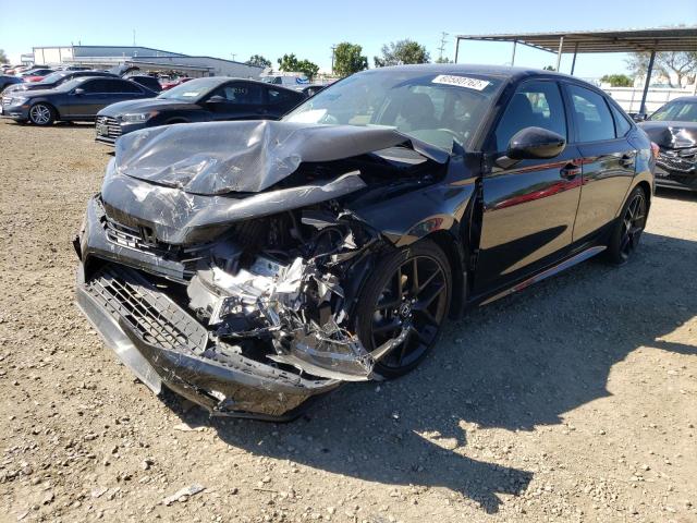 2HGFE2F54NH529112 - 2022 HONDA CIVIC SPOR BLACK photo 2