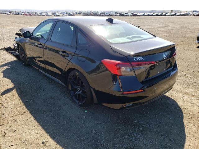 2HGFE2F54NH529112 - 2022 HONDA CIVIC SPOR BLACK photo 3