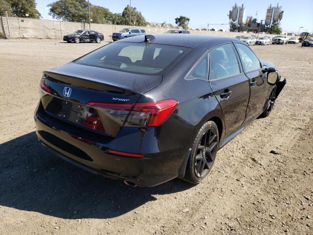 2HGFE2F54NH529112 - 2022 HONDA CIVIC SPOR BLACK photo 4