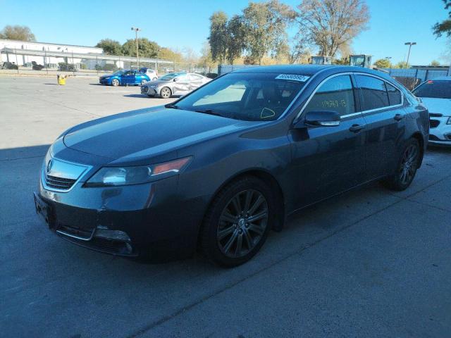 19UUA8F3XDA018358 - 2013 ACURA TL SE GRAY photo 2