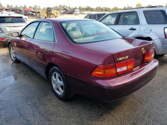 JT8BF22GXV5009438 - 1997 LEXUS ES 300 MAROON photo 3