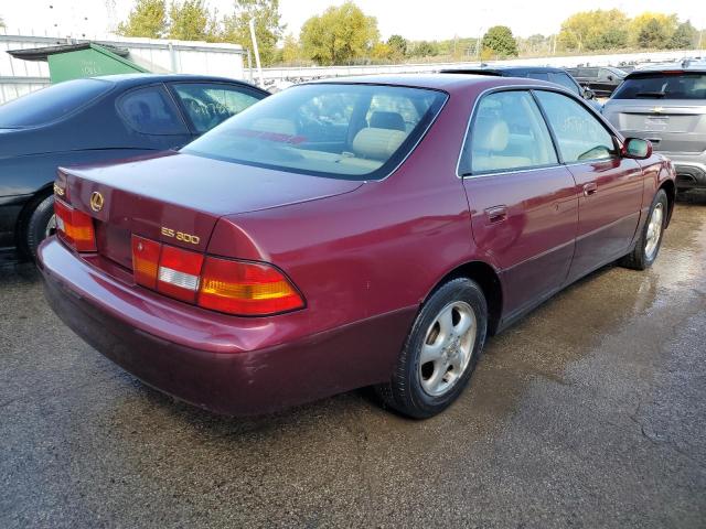 JT8BF22GXV5009438 - 1997 LEXUS ES 300 MAROON photo 4