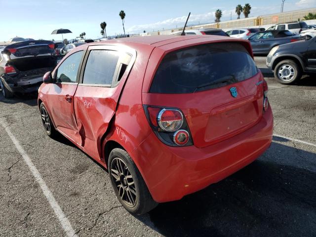 1G1JA6SG8D4190748 - 2013 CHEVROLET SONIC LS RED photo 3